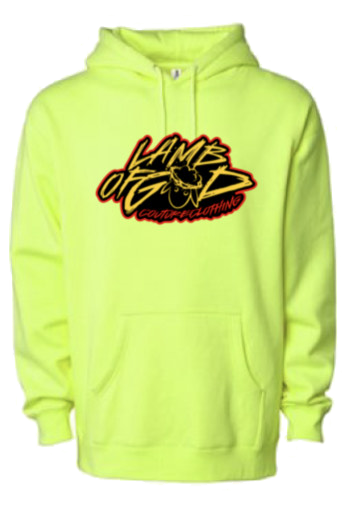 Electric Lime Lamb of God Hoodie